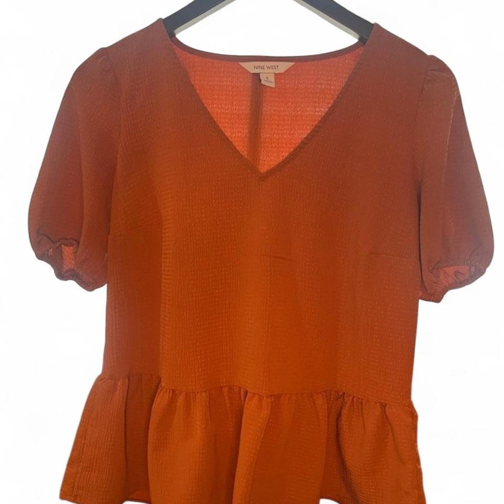Nine West Orange blouse